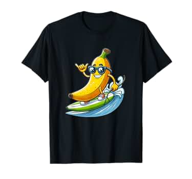 Amazon | サーフィンバナナ Tシャツ | Tシャツ・カットソー 通販